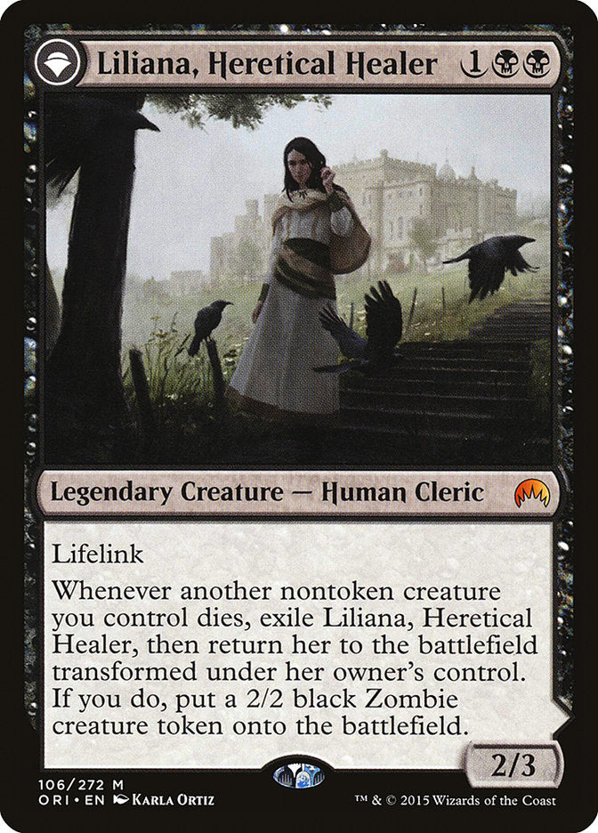 Liliana, Heretical Healer // Liliana, Defiant Necromancer [Magic Origins] | Gear Gaming Fayetteville