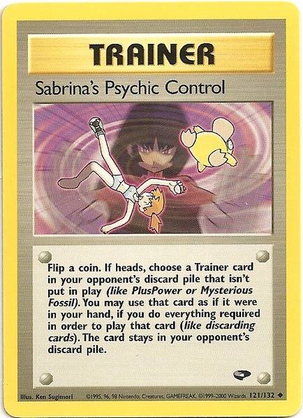 Sabrina's Psychic Control (121/132) [Gym Challenge Unlimited] | Gear Gaming Fayetteville