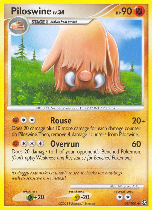 Piloswine (46/100) [Diamond & Pearl: Stormfront] | Gear Gaming Fayetteville