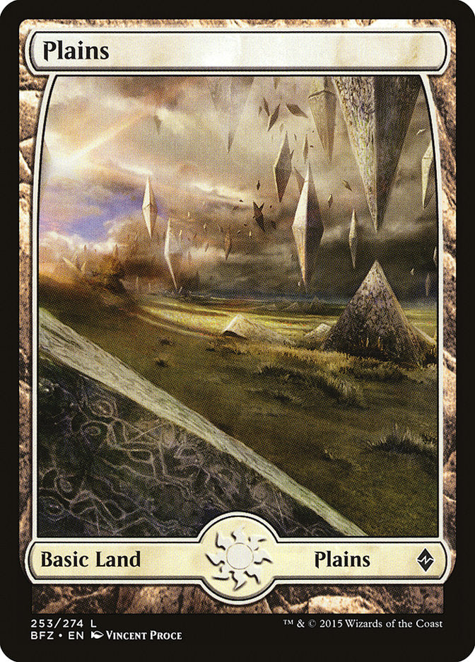 Plains (253) (Full Art) [Battle for Zendikar] | Gear Gaming Fayetteville