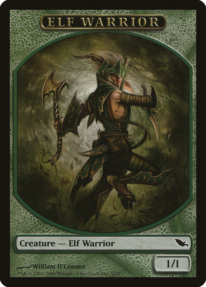 Elf Warrior Token (5/12) [Shadowmoor Tokens] | Gear Gaming Fayetteville