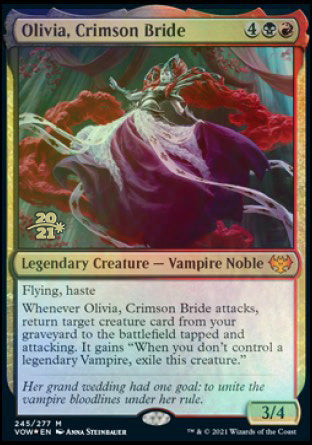 Olivia, Crimson Bride [Innistrad: Crimson Vow Prerelease Promos] | Gear Gaming Fayetteville