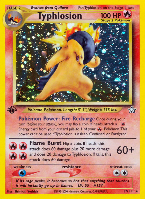 Typhlosion (17/111) [Neo Genesis 1st Edition] | Gear Gaming Fayetteville