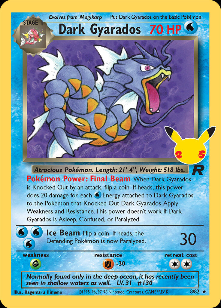 Dark Gyarados (8/82) [Celebrations: 25th Anniversary - Classic Collection] | Gear Gaming Fayetteville