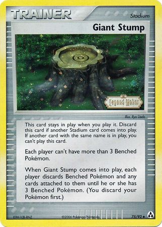 Giant Stump (75/92) (Stamped) [EX: Legend Maker] | Gear Gaming Fayetteville