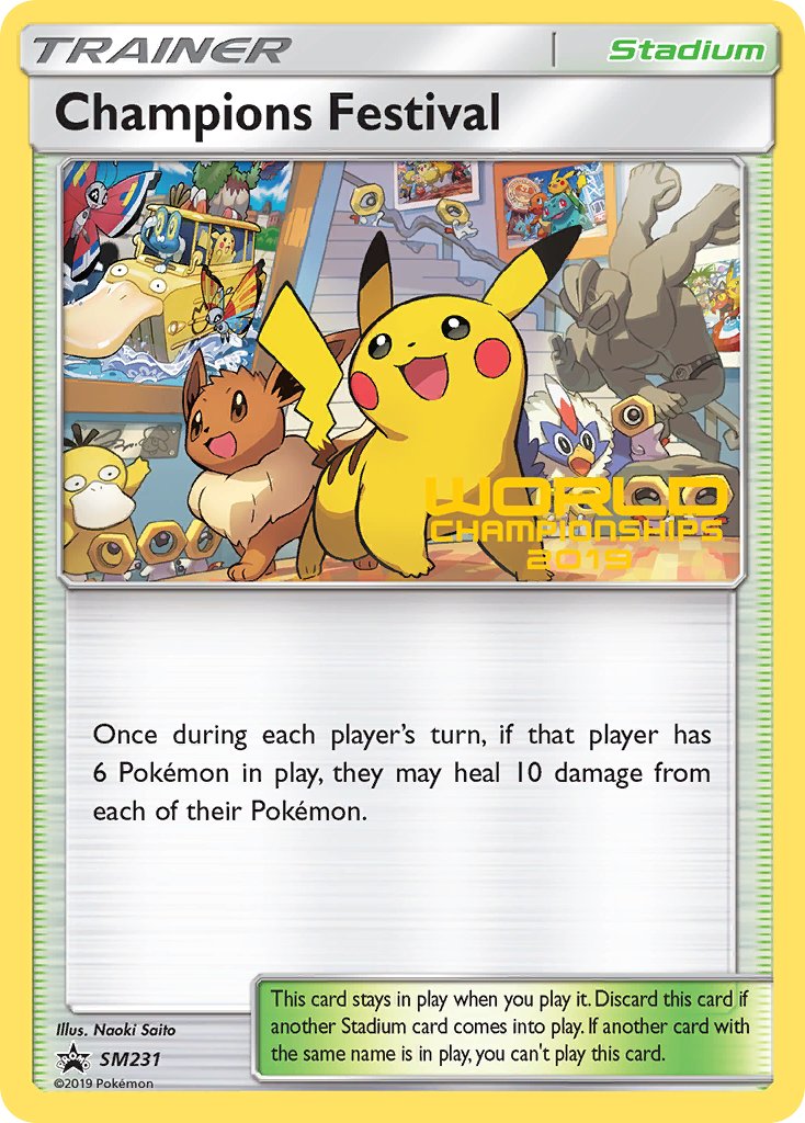 Champions Festival (SM231) (Quarter Finalist 2019) [Sun & Moon: Black Star Promos] | Gear Gaming Fayetteville