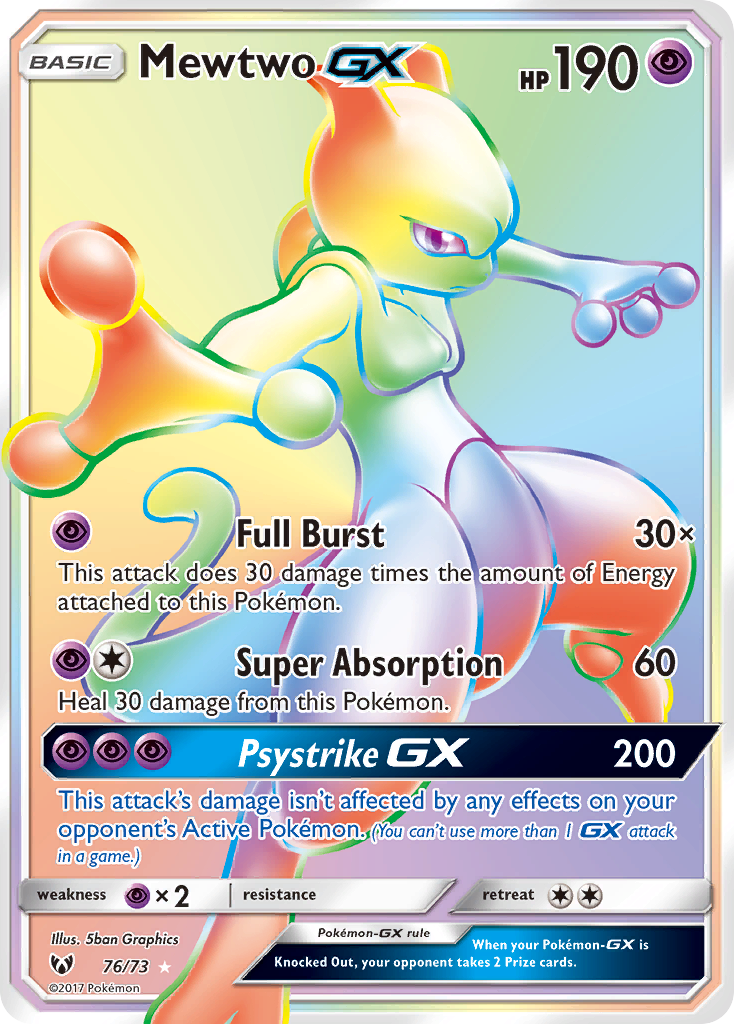 Mewtwo GX (76/73) [Sun & Moon: Shining Legends] | Gear Gaming Fayetteville