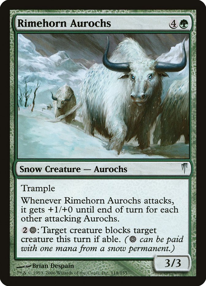 Rimehorn Aurochs [Coldsnap] | Gear Gaming Fayetteville