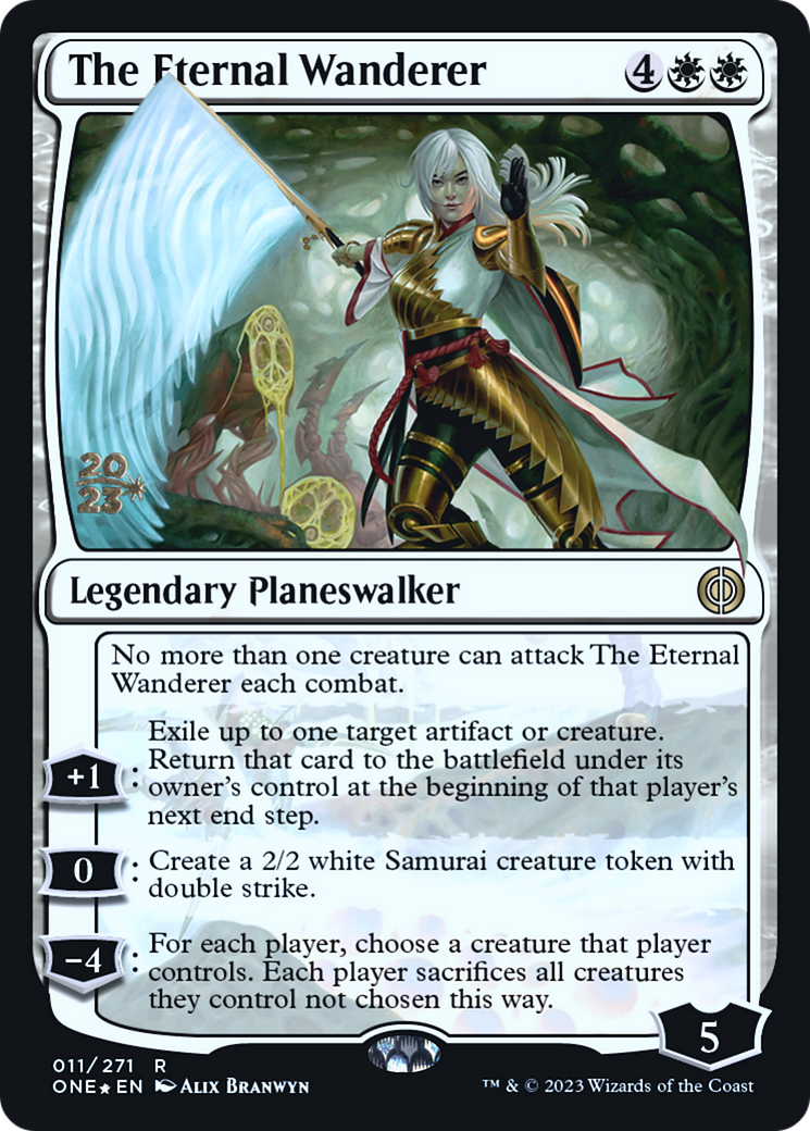 The Eternal Wanderer [Phyrexia: All Will Be One Prerelease Promos] | Gear Gaming Fayetteville