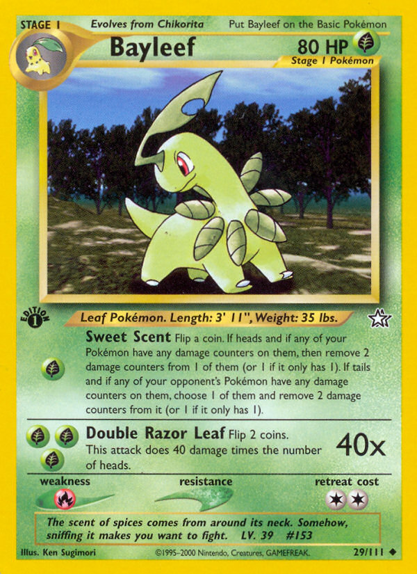 Bayleef (29/111) [Neo Genesis 1st Edition] | Gear Gaming Fayetteville