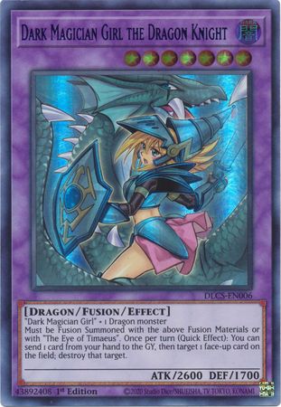 Dark Magician Girl the Dragon Knight (Alternate Art) (Green) [DLCS-EN006] Ultra Rare | Gear Gaming Fayetteville