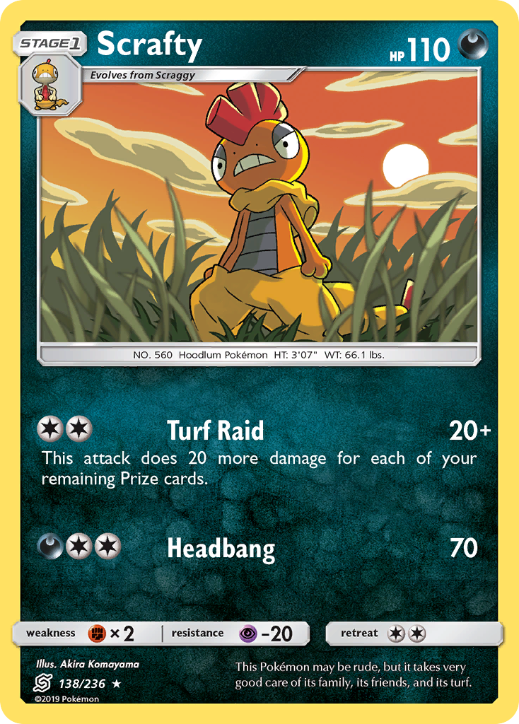 Scrafty (138/236) [Sun & Moon: Unified Minds] | Gear Gaming Fayetteville