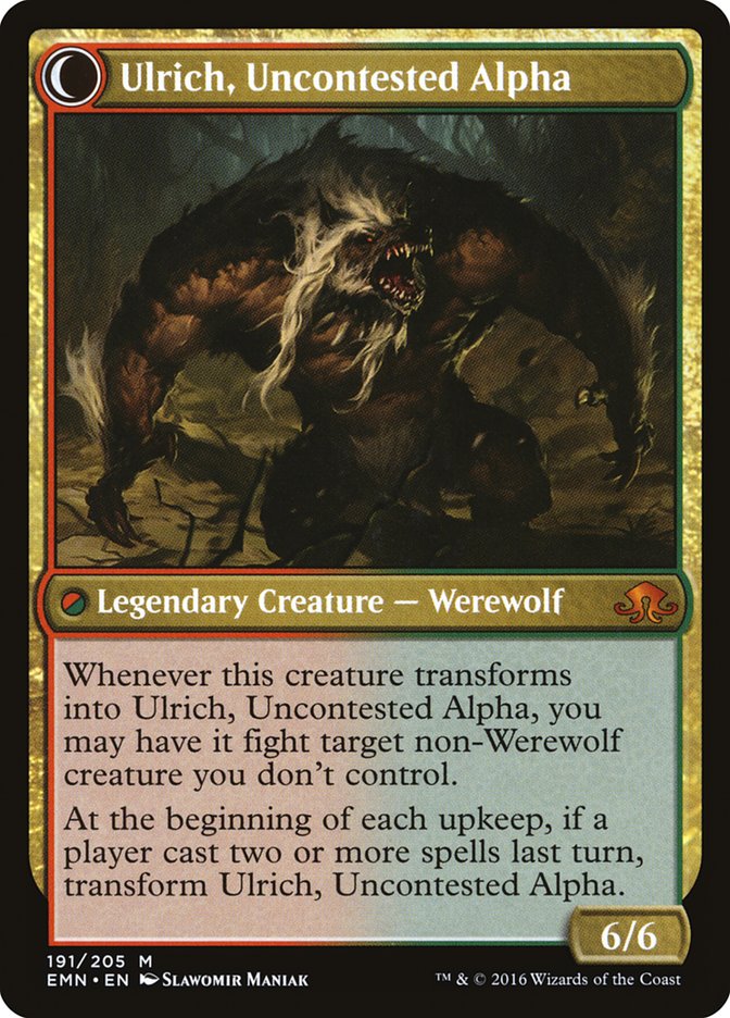 Ulrich of the Krallenhorde // Ulrich, Uncontested Alpha [Eldritch Moon] | Gear Gaming Fayetteville