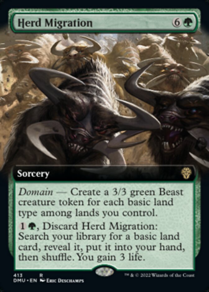 Herd Migration (Extended Art) [Dominaria United] | Gear Gaming Fayetteville