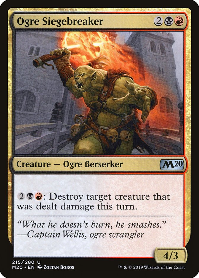 Ogre Siegebreaker [Core Set 2020] | Gear Gaming Fayetteville