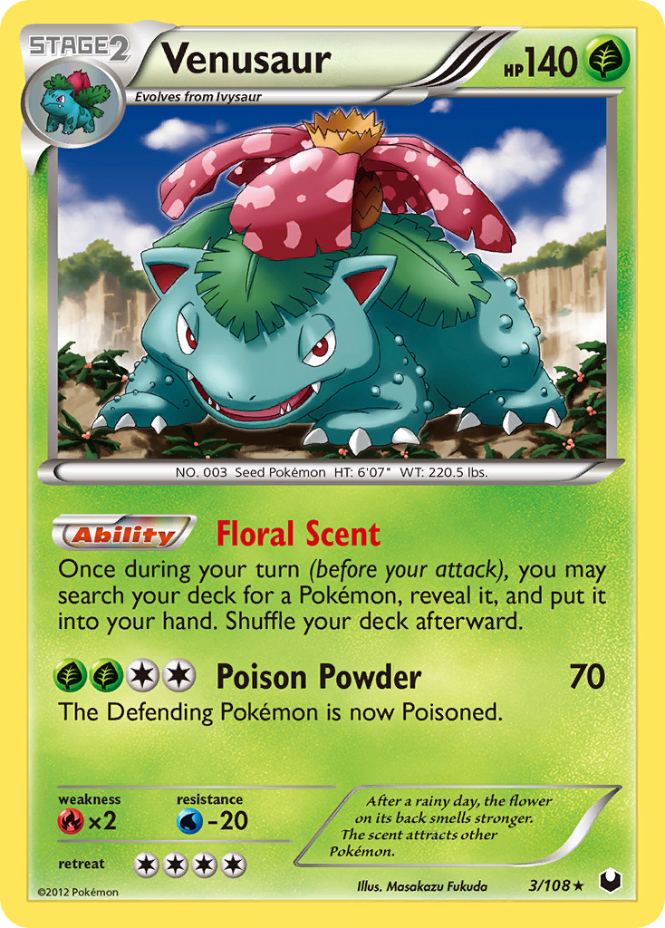 Venusaur (3/108) [Black & White: Dark Explorers] | Gear Gaming Fayetteville