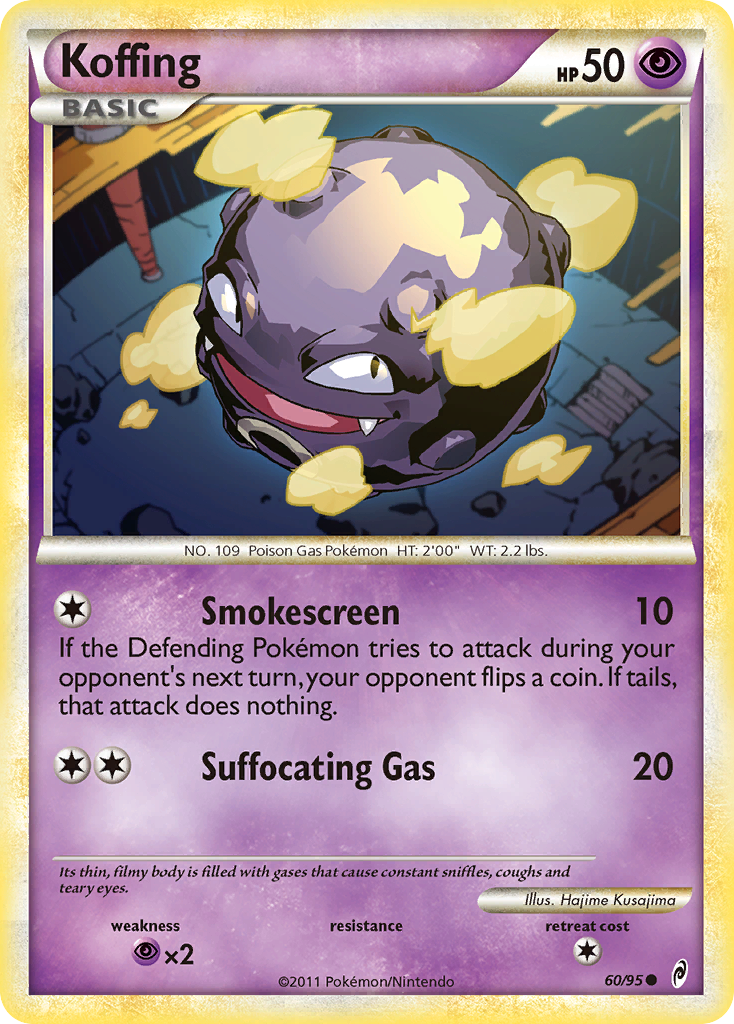 Koffing (60/95) [HeartGold & SoulSilver: Call of Legends] | Gear Gaming Fayetteville