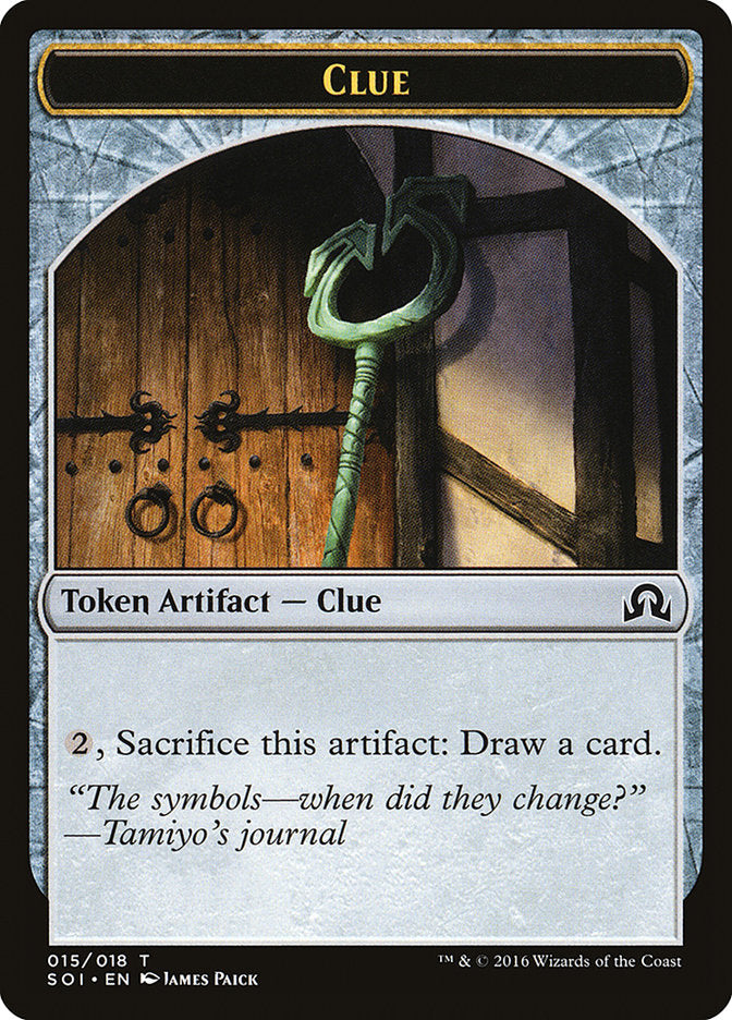 Clue Token (015/018) [Shadows over Innistrad Tokens] | Gear Gaming Fayetteville