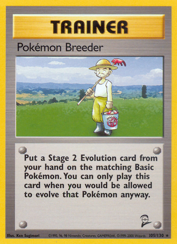 Pokemon Breeder (105/130) [Base Set 2] | Gear Gaming Fayetteville