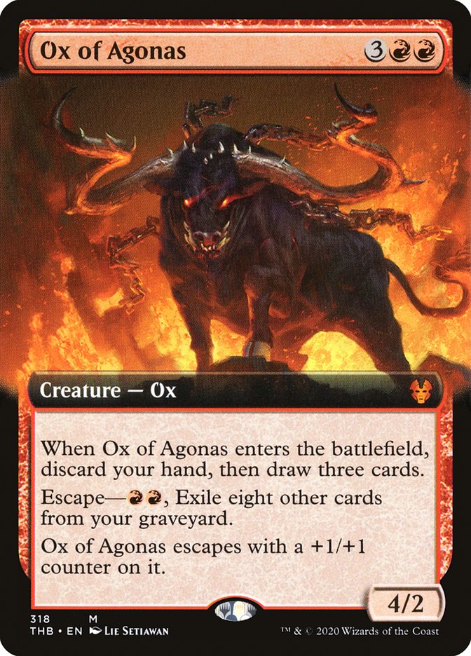 Ox of Agonas (Extended Art) [Theros Beyond Death] | Gear Gaming Fayetteville