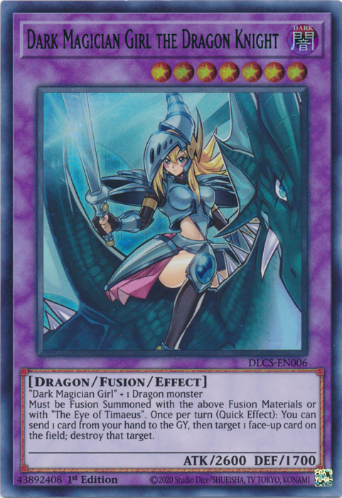 Dark Magician Girl the Dragon Knight (Blue) [DLCS-EN006] Ultra Rare | Gear Gaming Fayetteville