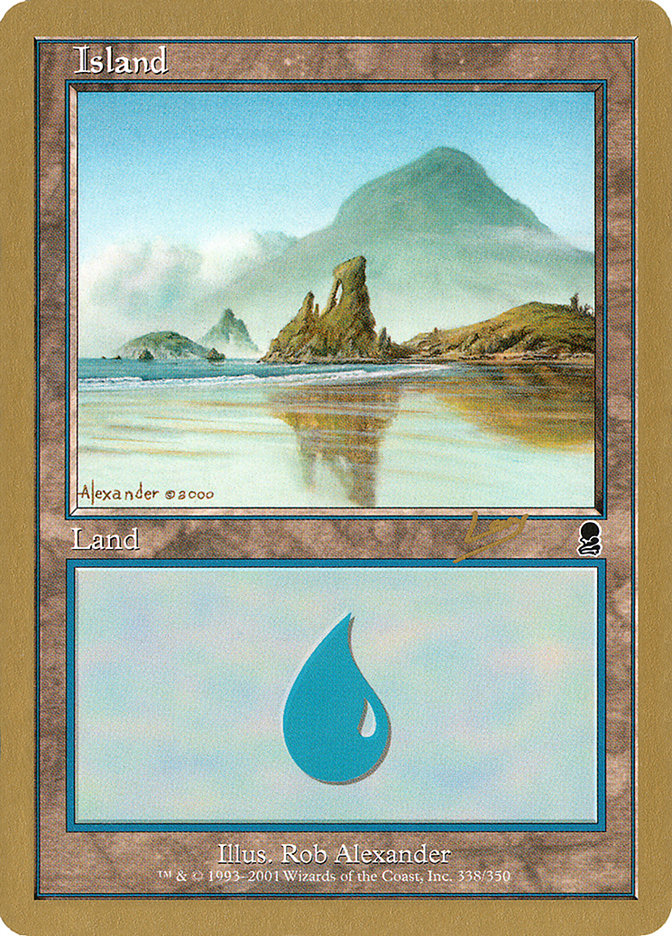 Island (rl338) (Raphael Levy) [World Championship Decks 2002] | Gear Gaming Fayetteville