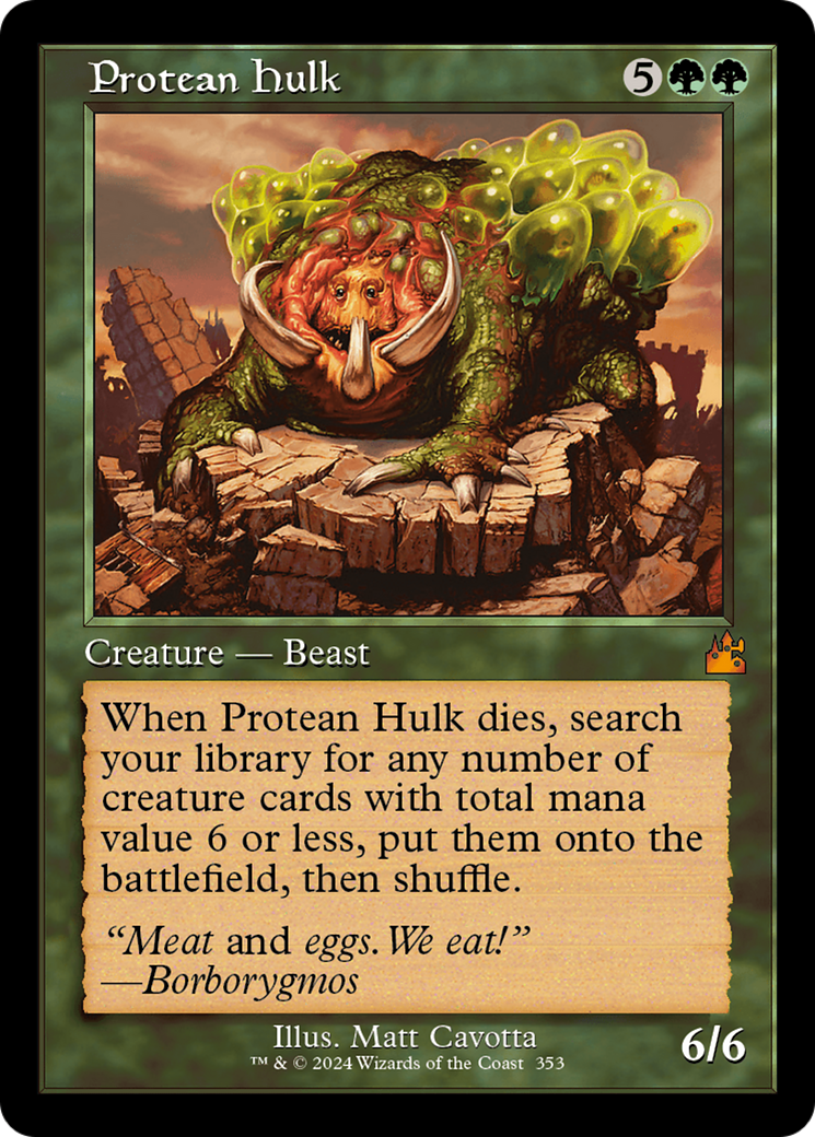 Protean Hulk (Retro Frame) [Ravnica Remastered] | Gear Gaming Fayetteville