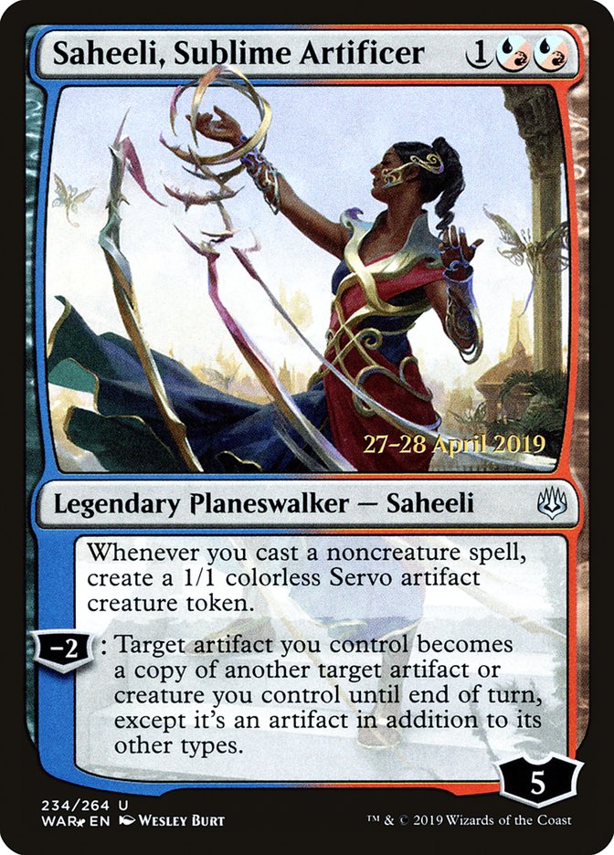 Saheeli, Sublime Artificer [War of the Spark Prerelease Promos] | Gear Gaming Fayetteville