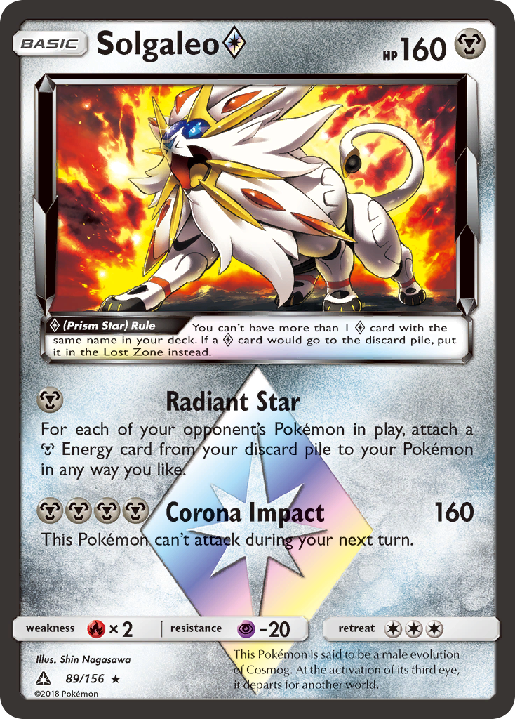 Solgaleo (89/156) (Prism Star) [Sun & Moon: Ultra Prism] | Gear Gaming Fayetteville