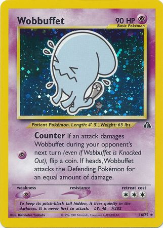 Wobbuffet (16/75) [Neo Discovery Unlimited] | Gear Gaming Fayetteville