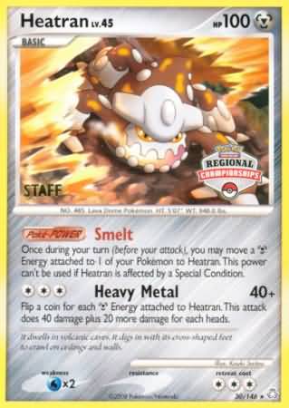 Heatran (30/146) (Regional Championships Staff) [Diamond & Pearl: Legends Awakened] | Gear Gaming Fayetteville