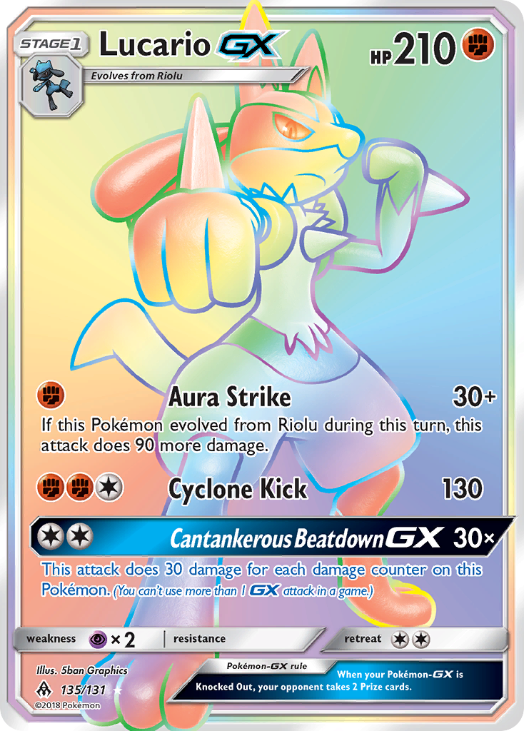 Lucario GX (135/131) [Sun & Moon: Forbidden Light] | Gear Gaming Fayetteville