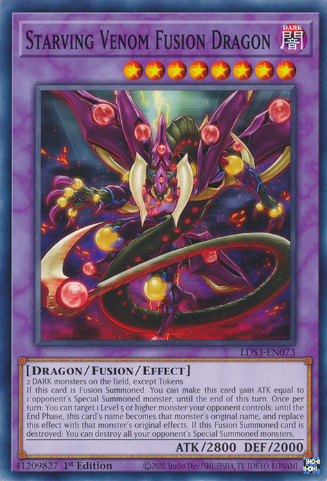Starving Venom Fusion Dragon [LDS3-EN073] Common | Gear Gaming Fayetteville