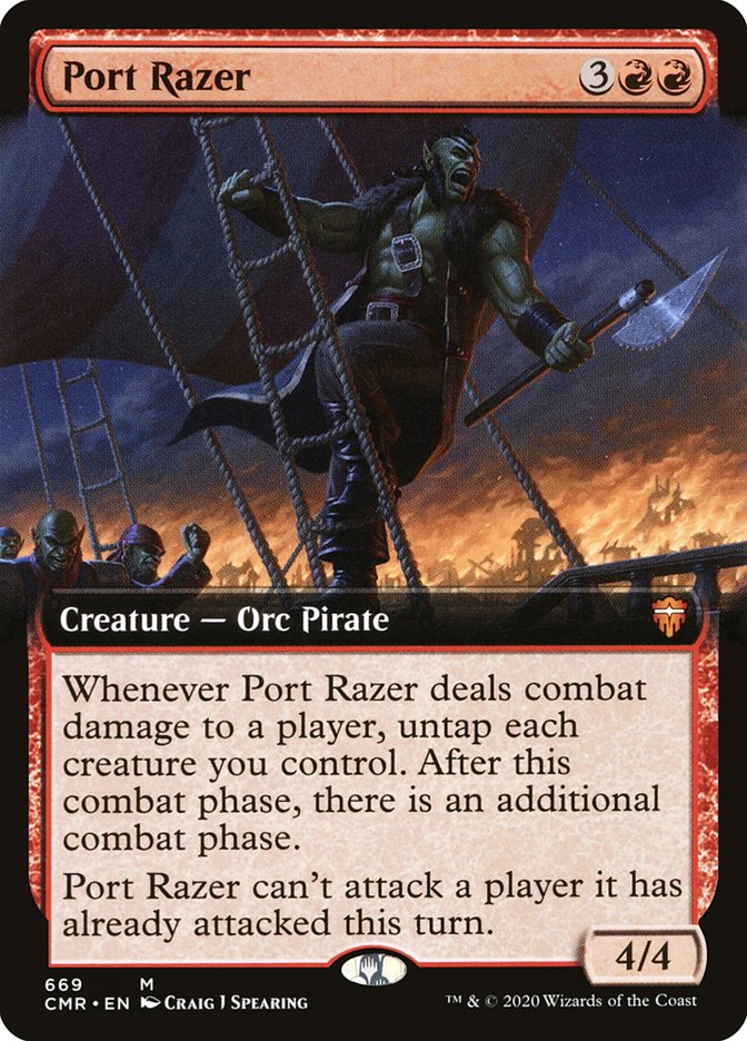 Port Razer (Extended Art) [Commander Legends] | Gear Gaming Fayetteville