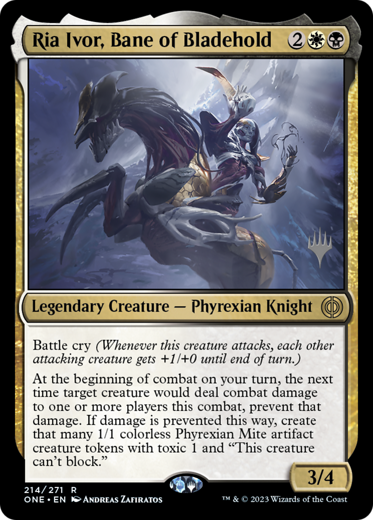 Ria Ivor, Bane of Bladehold (Promo Pack) [Phyrexia: All Will Be One Promos] | Gear Gaming Fayetteville