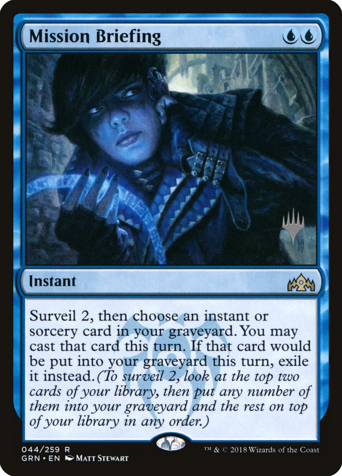 Mission Briefing (Promo Pack) [Guilds of Ravnica Promos] | Gear Gaming Fayetteville