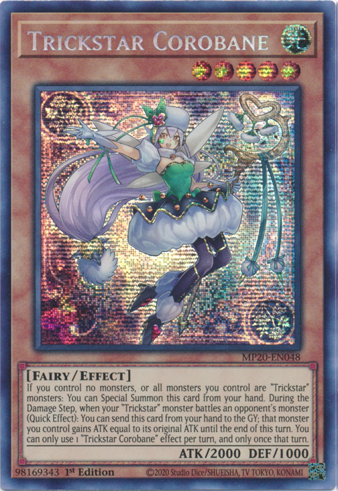 Trickstar Corobane [MP20-EN048] Prismatic Secret Rare | Gear Gaming Fayetteville