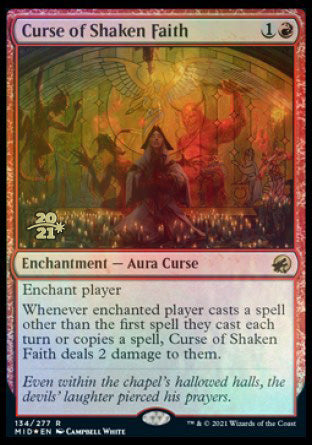 Curse of Shaken Faith [Innistrad: Midnight Hunt Prerelease Promos] | Gear Gaming Fayetteville