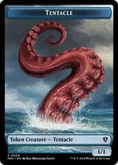 Tentacle // Koma's Coil Double-Sided Token [Murders at Karlov Manor Commander Tokens] | Gear Gaming Fayetteville