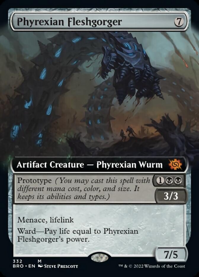 Phyrexian Fleshgorger (Extended Art) [The Brothers' War] | Gear Gaming Fayetteville