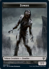 Zombie // Horror Double-Sided Token [Commander 2021 Tokens] | Gear Gaming Fayetteville