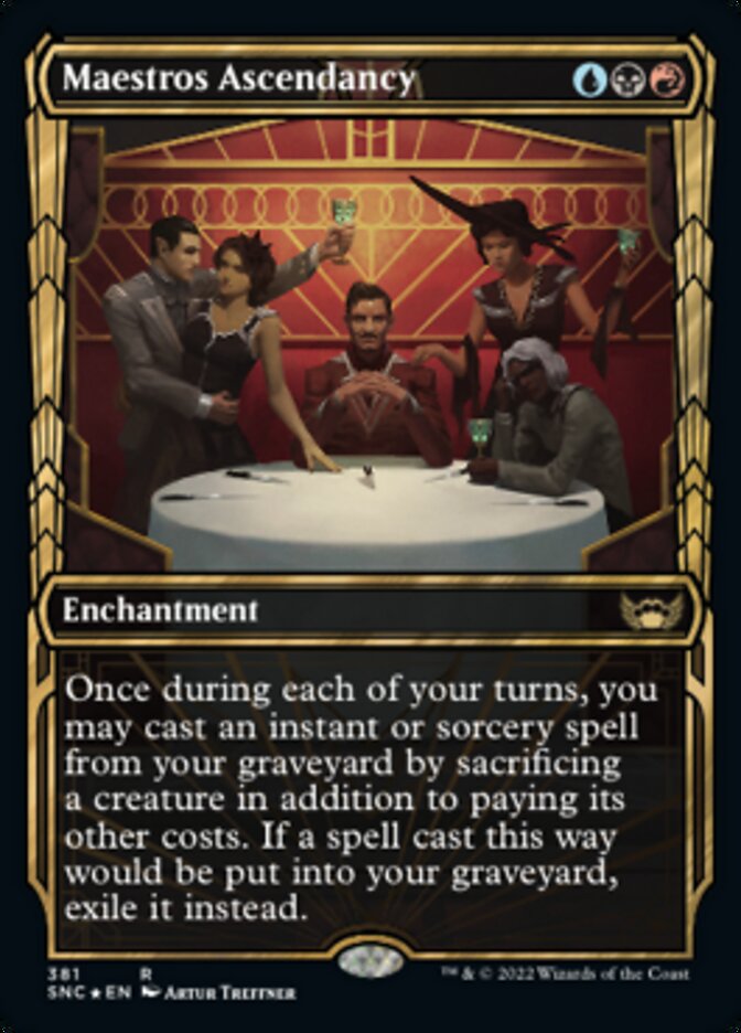 Maestros Ascendancy (Showcase Golden Age Gilded Foil) [Streets of New Capenna] | Gear Gaming Fayetteville