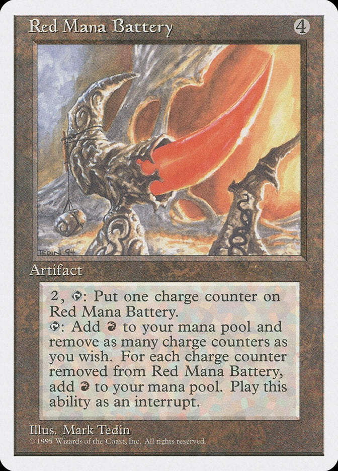 Red Mana Battery [Fourth Edition] | Gear Gaming Fayetteville