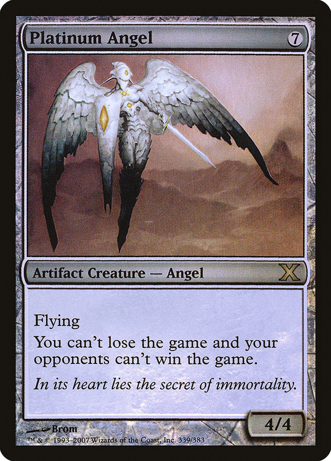 Platinum Angel (Premium Foil) [Tenth Edition] | Gear Gaming Fayetteville