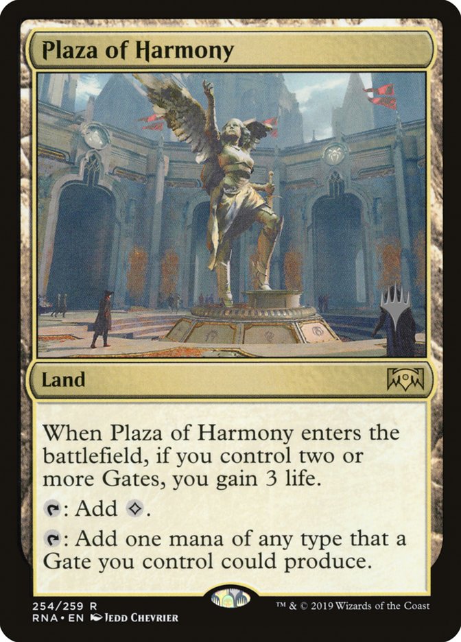Plaza of Harmony (Promo Pack) [Ravnica Allegiance Promos] | Gear Gaming Fayetteville