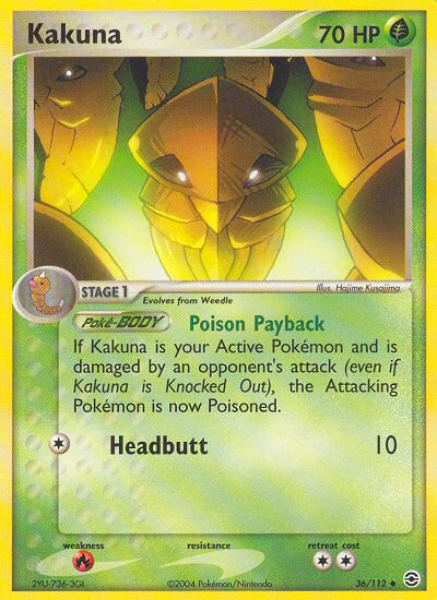 Kakuna (36/112) [EX: FireRed & LeafGreen] | Gear Gaming Fayetteville