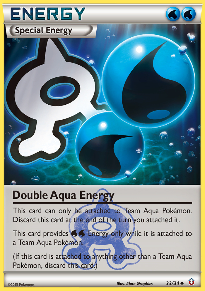 Double Aqua Energy (33/34) [XY: Double Crisis] | Gear Gaming Fayetteville