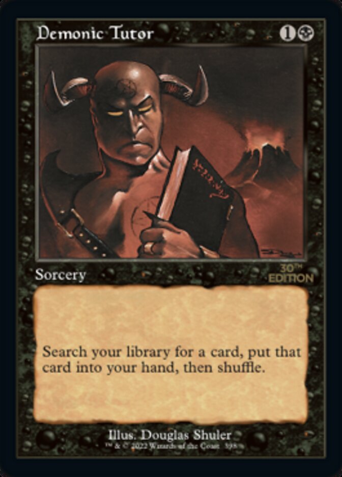 Demonic Tutor (Retro) [30th Anniversary Edition] | Gear Gaming Fayetteville