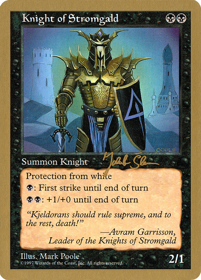 Knight of Stromgald (Jakub Slemr) [World Championship Decks 1997] | Gear Gaming Fayetteville