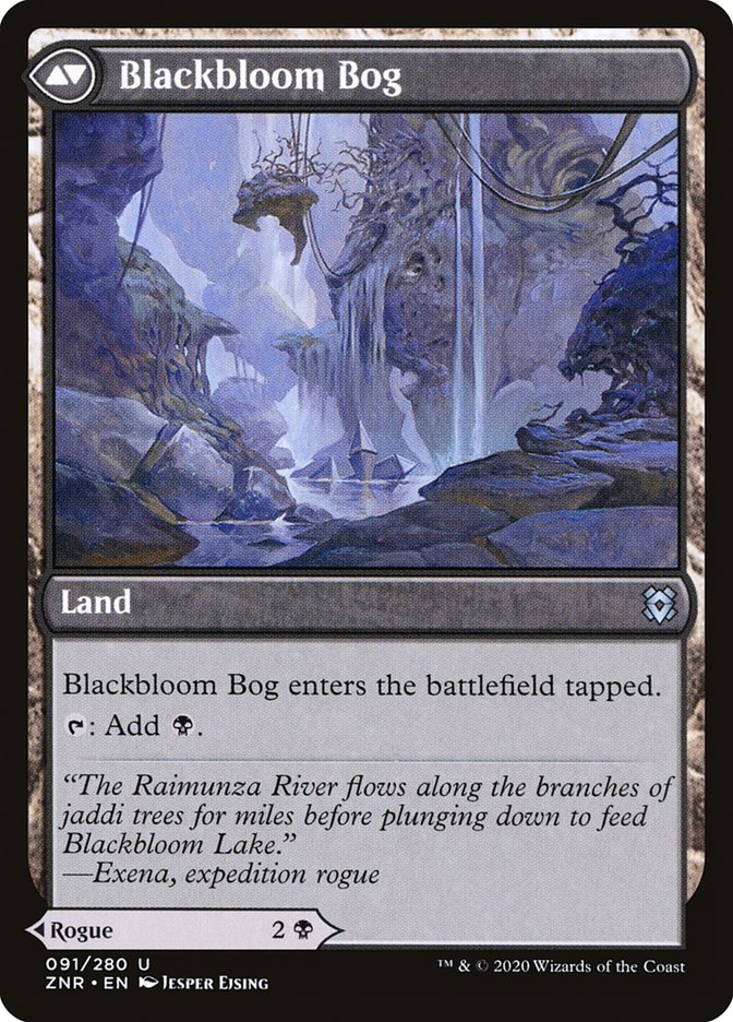 Blackbloom Rogue // Blackbloom Bog [Zendikar Rising] | Gear Gaming Fayetteville